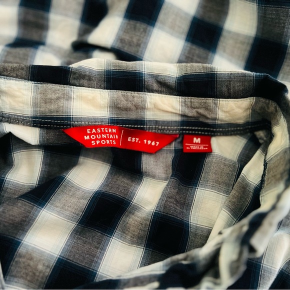 SALE Eastern Mountain Sports Men’s Plaid Shirt, Size Medium - Picture 4 of 5
